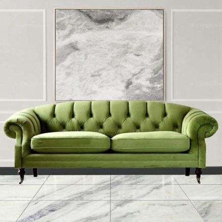 Post Modern Chesterfield Sofa with Curved Back More Colours Materials Sizes Customisable