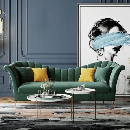 Mid-century Modern 91" Upholstered Sofa More Colours Materials Sizes Customisable