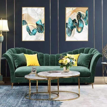 Mid-century Modern 91" Upholstered Sofa More Colours Materials Sizes Customisable