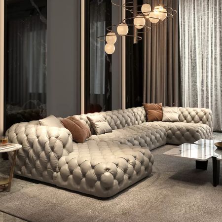 Chester Moon Style L Shape Modular Sofa 10 seater (Custom Colors & Sizes)