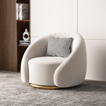 Modern Swivel Chair Upholstered Accent Chair Armchair More Materials and Colours 