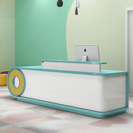 Carton Ship Shape Front/Reception Desk Customisable Colours & Sizes