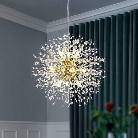 Romantic Star Galaxy Stainless Steel Crystal Chandelier (8-16 Heads)