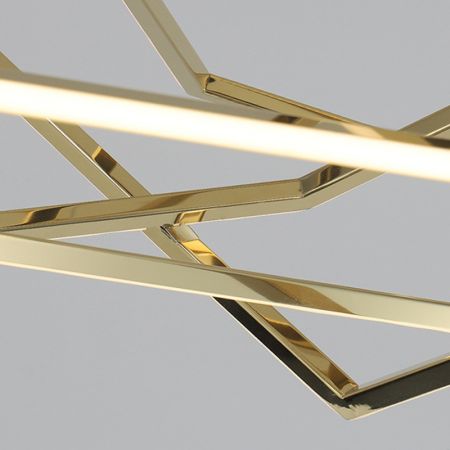 Modern Geometric Metal Chandelier