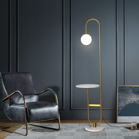 Modern Marble Base Floor Lamp