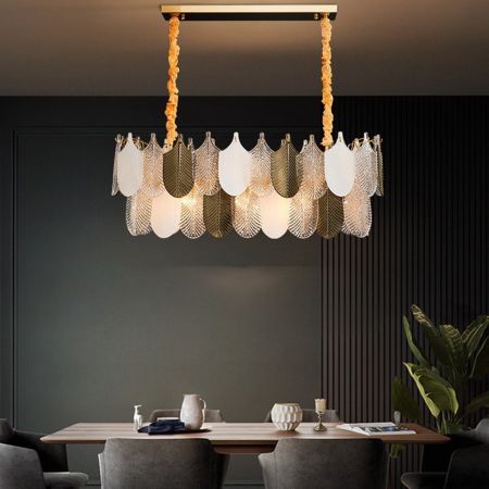 Leaf-Style Deco Chandelier (8-22 Heads)