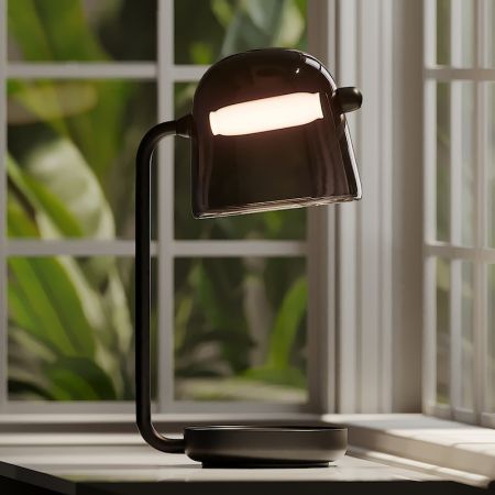 Vintage Glass Table/Desk Lamp