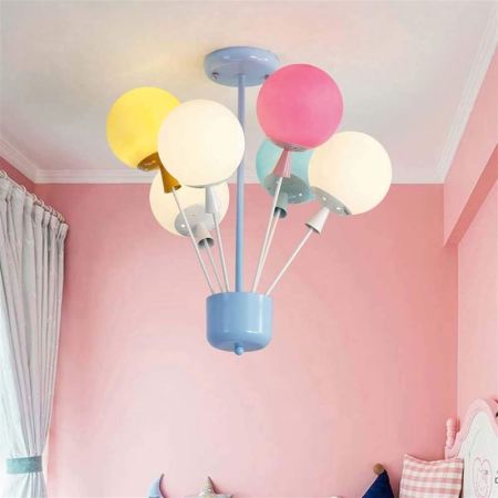 6/8/10 Heads Kids Multicolour Balloon Chandeliers/Hanging Lamp
