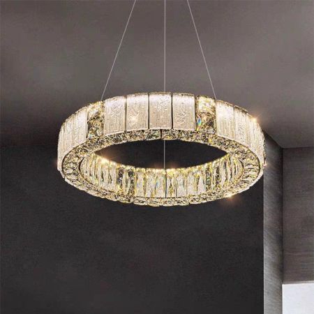 Luxury Glazed Cryatal Chandeliers 3 Light Colours Dimmable Round/Rectangle/Oval/S Shape 1/2/3 Tiers
