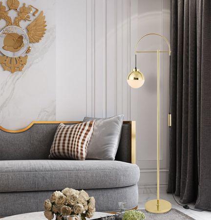 Modern Arc Gold Floor Lamp