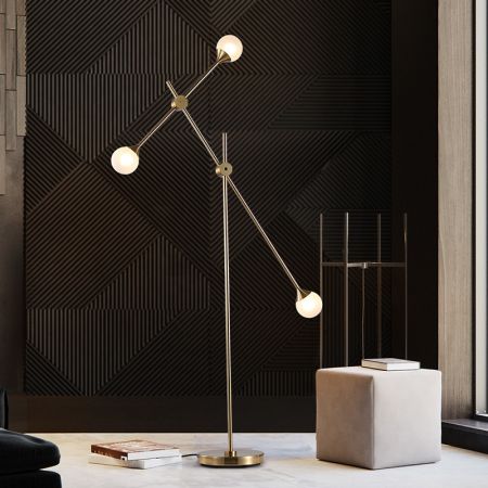 High Cross Kick Floor Lamp 