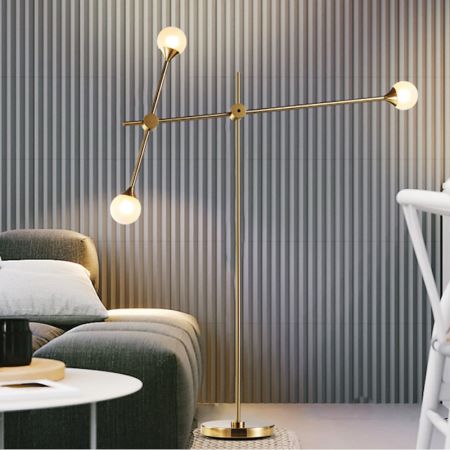 High Cross Kick Floor Lamp 