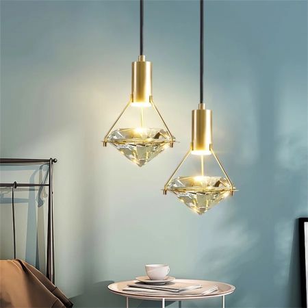 Raindrop Gold Ceiling Pendant Light/Chandeliers 1/3/5 Heads Multi-Heads Customisable