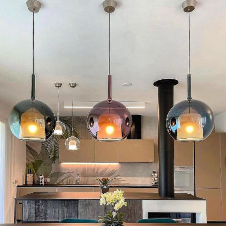 Designer Bubble Glass Pendant Light Multi-Heads Customisable