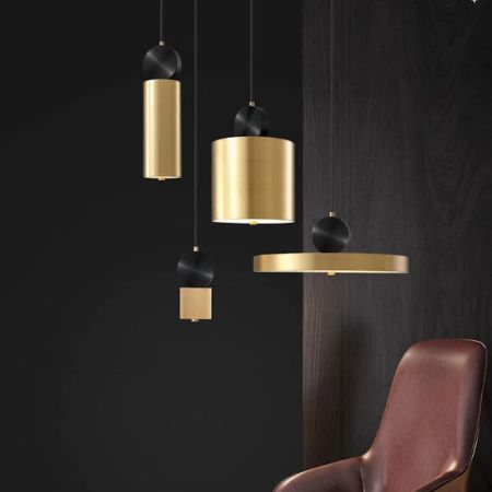 Geometric Metal Pendant Lights Multi-Heads Customisable