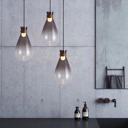 Modern Teardrop Shaped Pendant Lights Multi-Heads Customisable