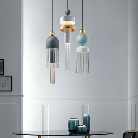 Designer Metal Glass Icon XL Pendant Light Multi-Heads Customisable