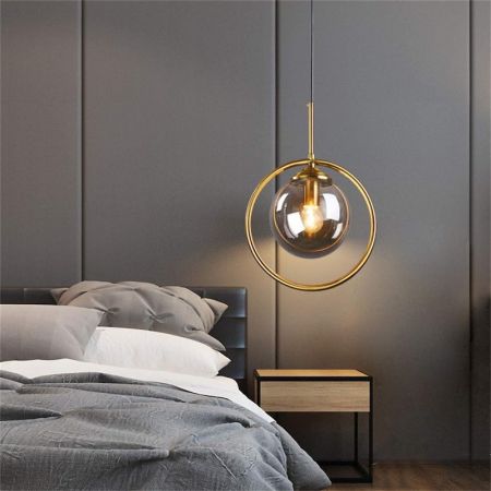 Vintage Glass Ball Pendant Lights Multi-Heads Customisable
