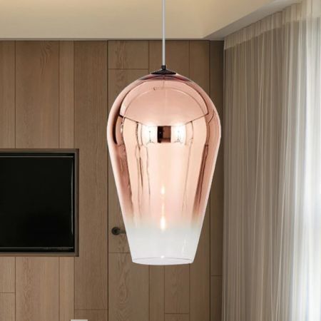 Designer Fade Upside Down Glass Pendant Lights Multi-Head Customisable
