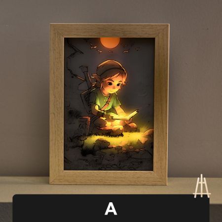 Child Carton 3 Colour Dimmable USB Table/Desk Lamp Customisable