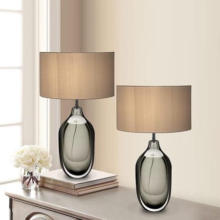 Glazed Crystal Table/Desk Lamp