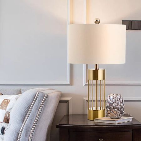 Hollow Metal Base Table/Desk Lamp