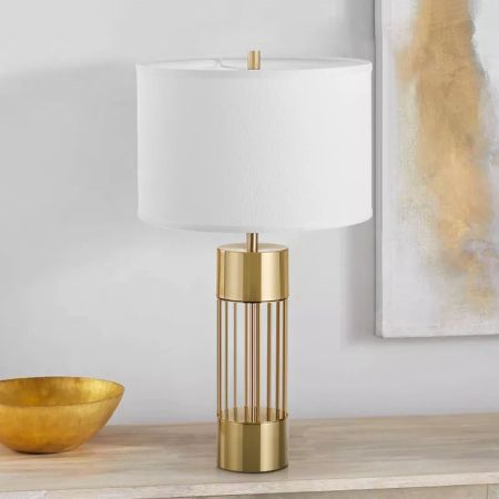 Hollow Metal Base Table/Desk Lamp