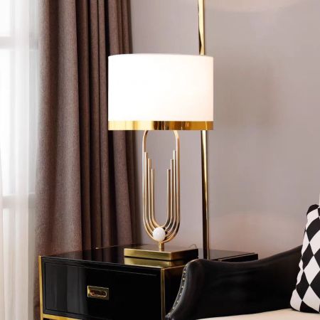 Antique Gold Aeqean Table/Desk Lamp