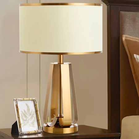 Geometric Metal Base Table/Desk Lamp