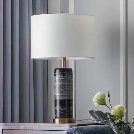 Marble Candle Holder Style Table/Desk Lamp