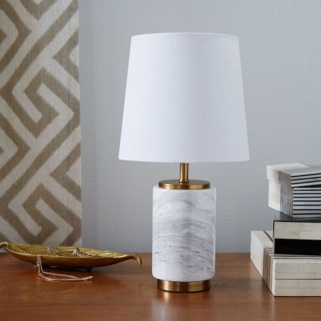 Marble Pillar Base Table/Desk Lamp