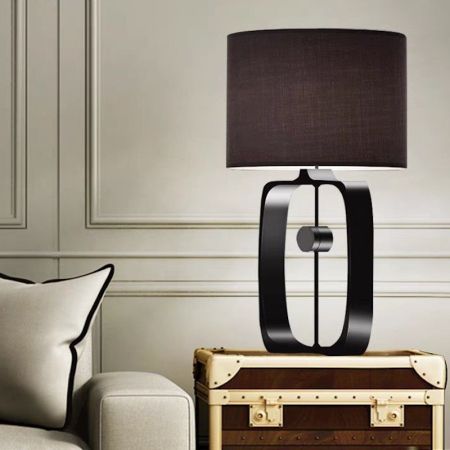 Industrial Style Metal Geometric Base Table/Desk Lamp