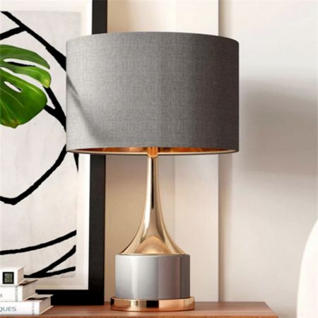 Cone Neck Table/Desk Lamp White/Grey