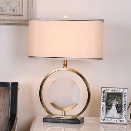 Chinese Marble Jade Table/Desk Lamp