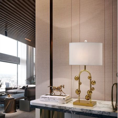 Metal Ball Steps Table/Desk Lamp