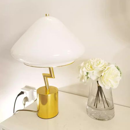 Mushroom Table/Desk Lamp Rainbow/Creamy White