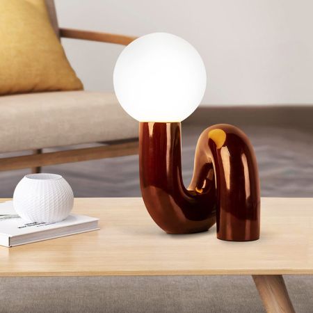 Resin Glass Ball Art Décor Table/Desk Lamp