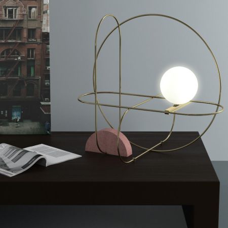 Vintage Geometric Style Table/Desk Lamp 