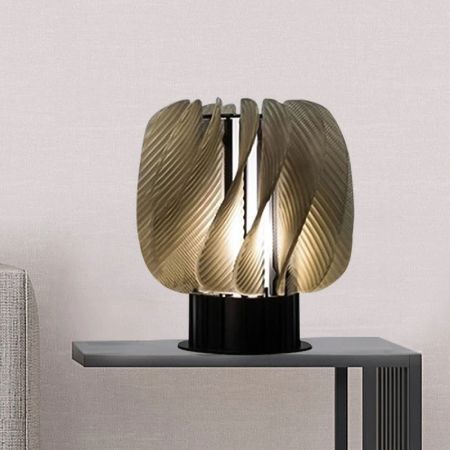 Designer Style Arylic Curved Panel Table Lamp