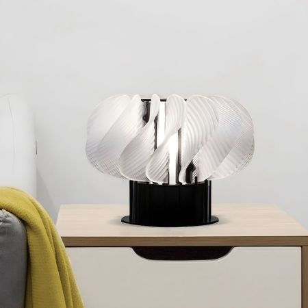 Designer Style Arylic Curved Panel Table Lamp
