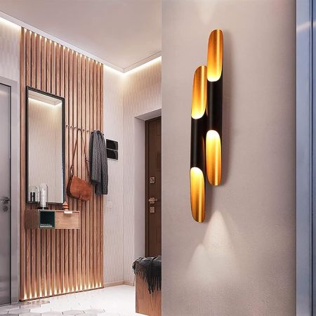 Coltrane Pipe Style Minimalist Metal Wall Light Wall Sconce