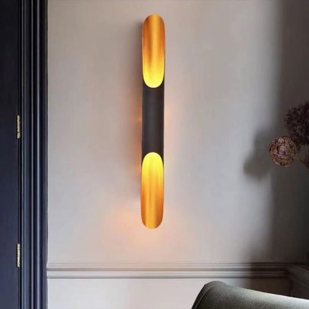 Coltrane Pipe Style Minimalist Metal Wall Light Wall Sconce
