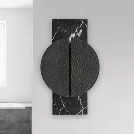 Minimalist Modern Geometric Metal and Marble Wall Light Wall Sconce Wall Lamp