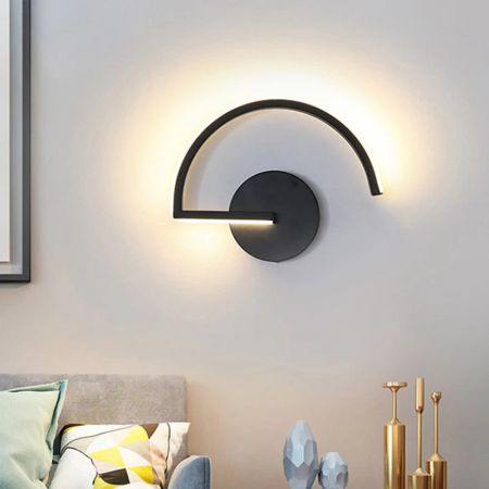 Minimalist Modern Creative Half Round Wall Light Wall Sconce Wall Lamp
