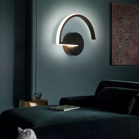 Minimalist Modern Creative Half Round Wall Light Wall Sconce Wall Lamp