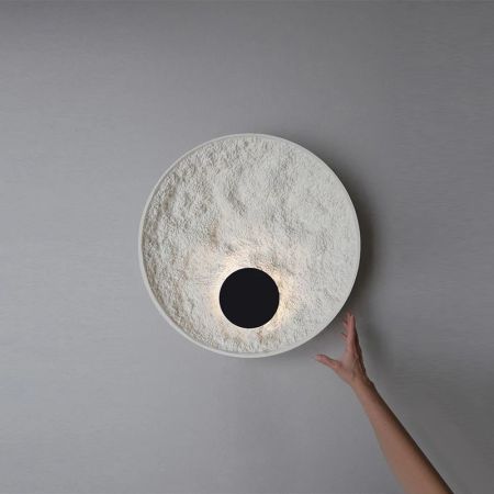 Minimalist Japanese Style Round Moon LED Wall Light Wall Sconce Wall Lamp