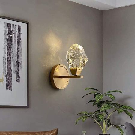 Copper Crystal Diamond Wall Light Wall Sconce