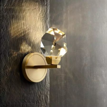 Copper Crystal Diamond Wall Light Wall Sconce