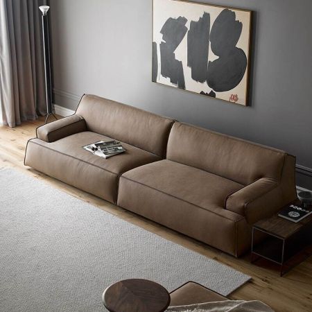 Imitation Damascus Silicone Leather Sofa Set 4 Seater (Custom Colors & Sizes)