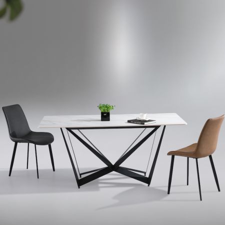 Modern Italian Style Sintered Stone Dining table 6/8/10 Seats Model ND602 & Dining Sets